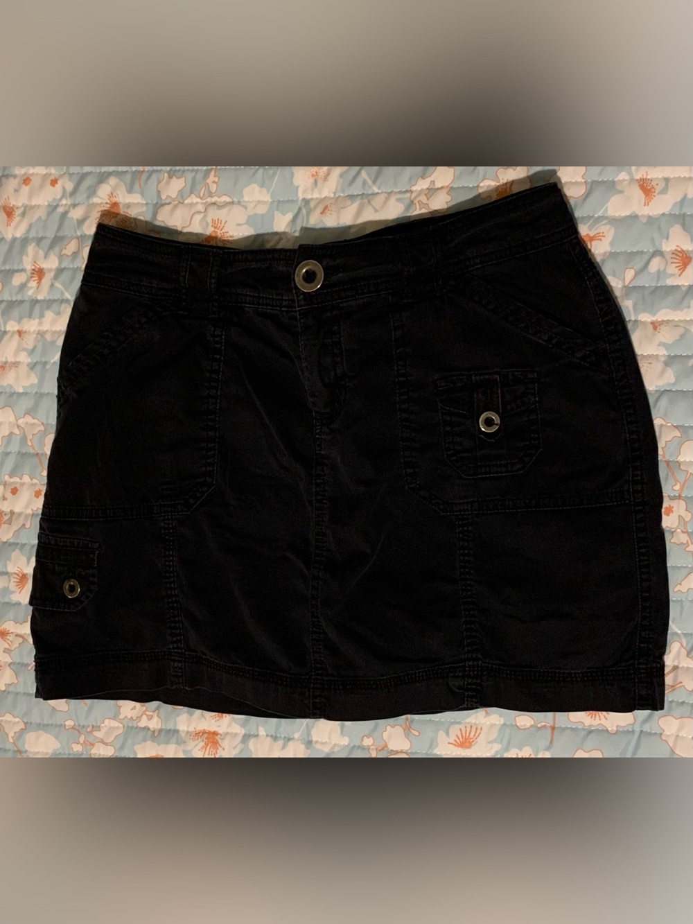 St. John's Bay Black Cargo Pocket Skort